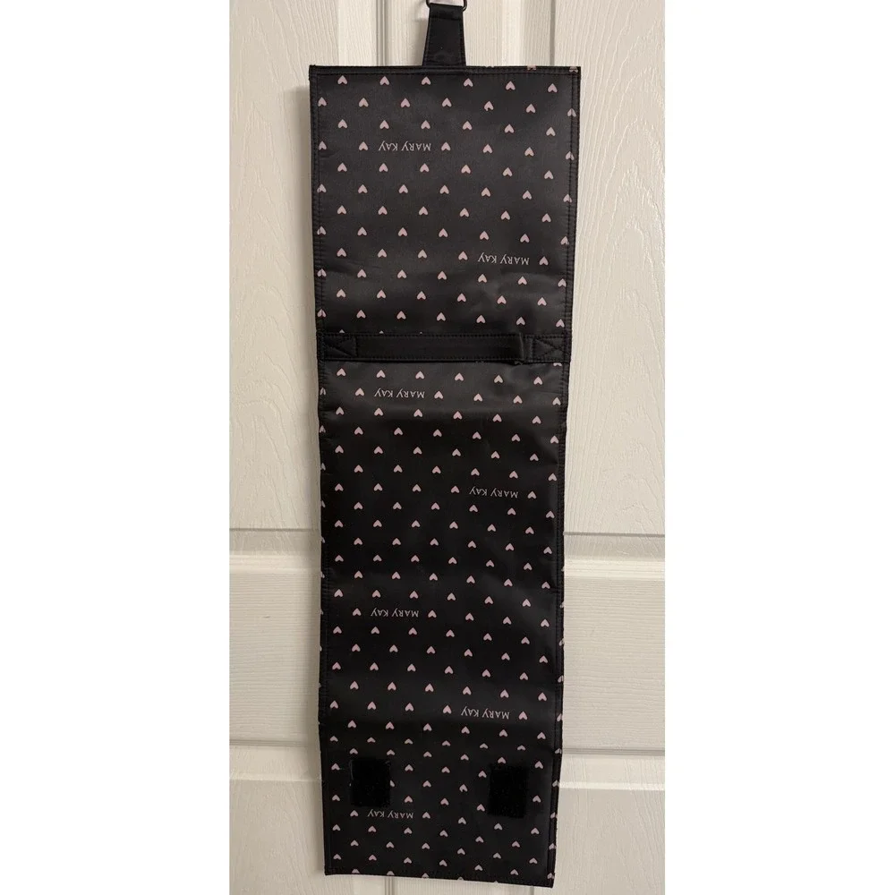 Mary Kay Travel Bag Folding Hanging Organizer Makeup Cosmetics Black Pink
